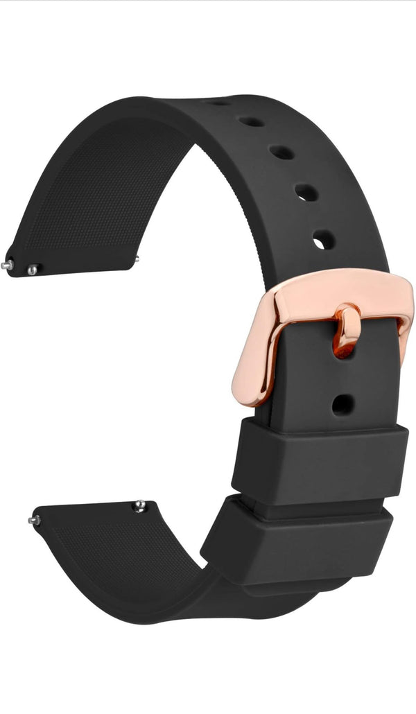 TOURBILLON - Stainless Steel Rose Gold PVD Case Black Dial 42MM