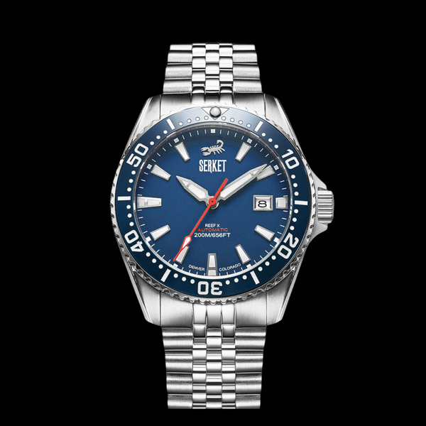 REEF X AUTOMATIC DIVER - Navy Blue 43MM Jubilee Bracelet