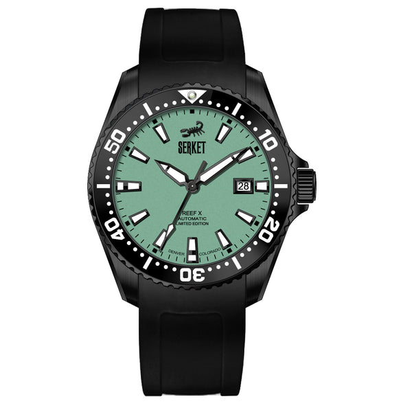 REEF X DIVER - Mint Green Black DLC Limited Edition 43MM   *PREORDER*