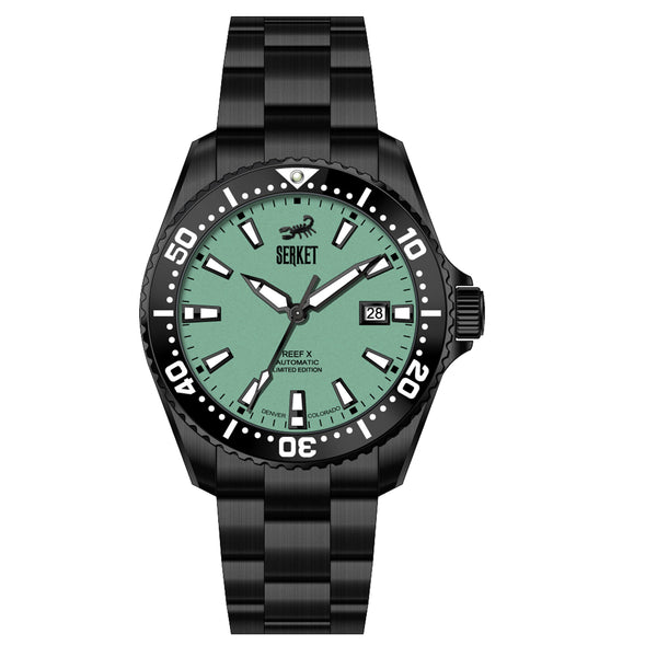 REEF X DIVER - Mint Green Black DLC Limited Edition 43MM   *PREORDER*