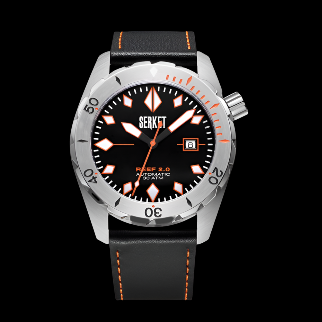 Shop Reef Diver 2.0 Swiss Automatic Stainless Steel Black