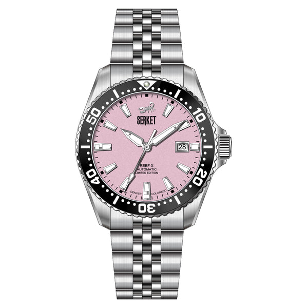REEF X AUTOMATIC DIVER - Cotton Candy 43MM Jubilee Bracelet PREORDER