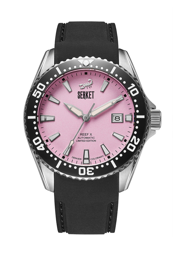 REEF X AUTOMATIC DIVER - Cotton Candy 43MM Jubilee Bracelet PREORDER