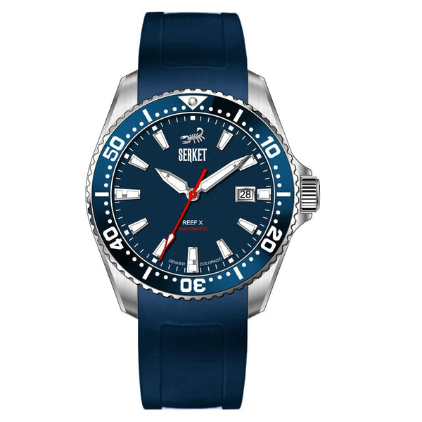 REEF X AUTOMATIC DIVER - Navy Blue 43MM Oyster Bracelet PREORDER