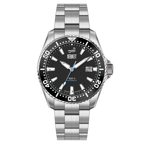REEF X AUTOMATIC DIVER - Onyx Black 43MM Oyster Bracelet PREORDER
