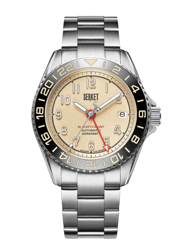 BLACKPOOL GMT AUTOMATIC-Vintage Beige 40MM