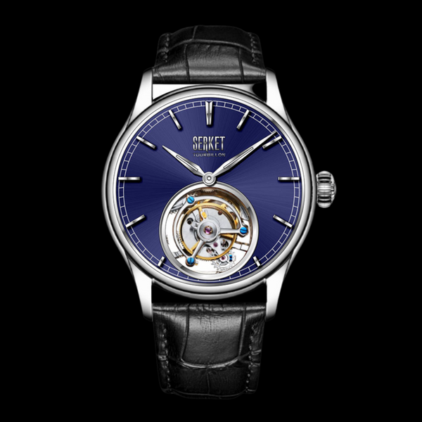 TOURBILLON - Stainless Steel Case Blue Dial 42MM