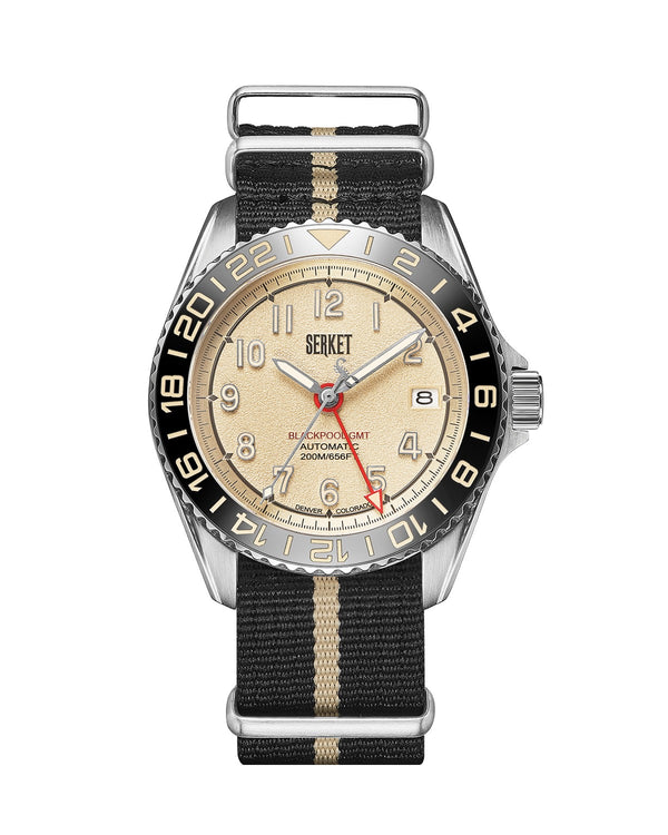 BLACKPOOL GMT AUTOMATIC-Vintage Beige 40MM