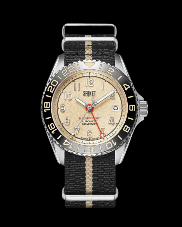 BLACKPOOL GMT AUTOMATIC-Vintage Beige 40MM