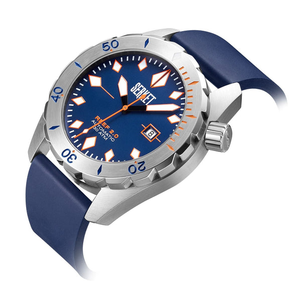 Purchase Reef Diver 2.0 Steel-Blue Automatic Watch Online